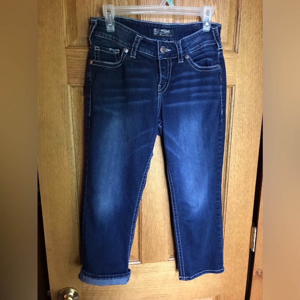SILVER SUKI MID CAPRIS W30 L 221/2